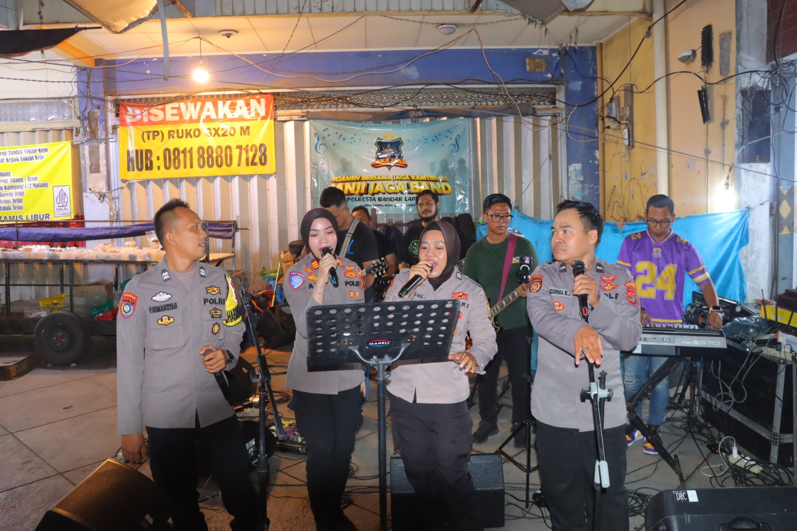 Upaya Polresta Bandar Lampung Ajak Masyarakat Jaga Kamtibmas Lewat Seni