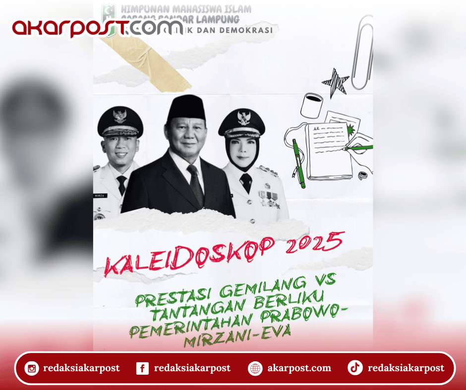 HMI Bandar Lampung Rilis Kaleidoskop 2025: Catat Prestasi dan Tantangan Pemerintahan Prabowo-Mirzani-Eva
